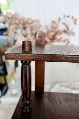Étagère murale vintage en bois - Fixation murale ou à poser
