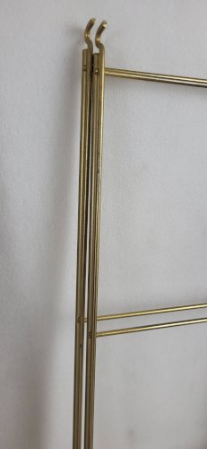 Etagère String en bois et métal doré 1960