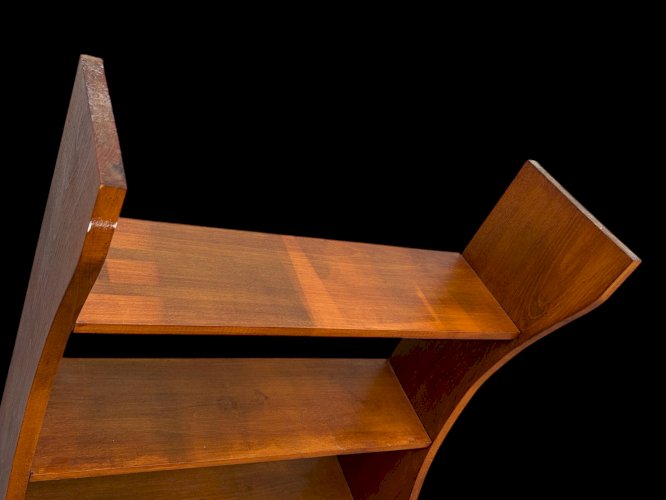 étagère vintage en bois massif