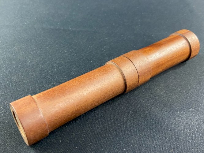 Etui tube à cigare en bois exotique