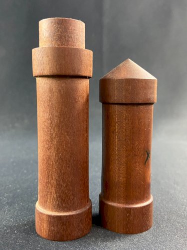 Etui tube à cigare en bois exotique