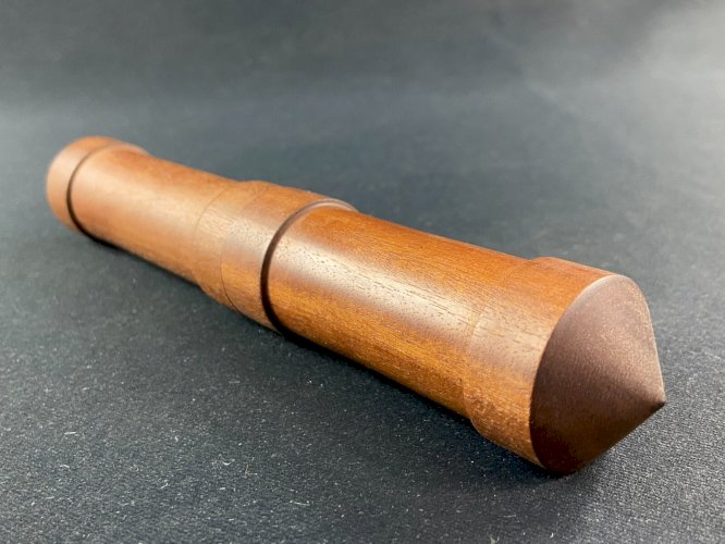 Etui tube à cigare en bois exotique