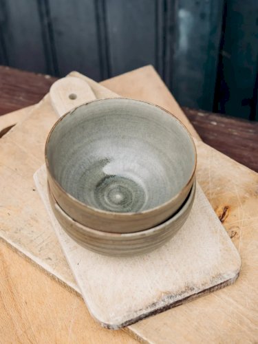 Eugène, la paire de bols en grès N°77