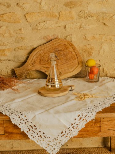 Eugène, le lot d'1 carafe et 8 verres dorés N°206