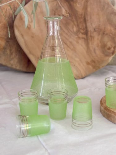 Eugène, le lot de 1 carafe et 5 verres N°183