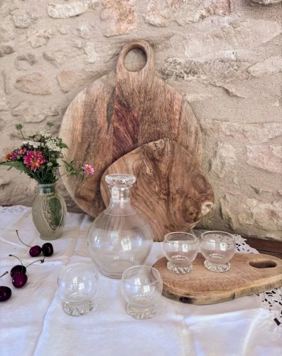 Eugène, le lot de 4 verres et 1 carafe N°185