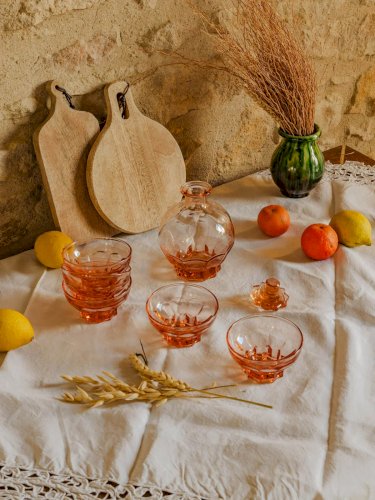 Eugène, le lot de 6 verres et 1 carafe N°209