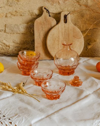 Eugène, le lot de 6 verres et 1 carafe N°209