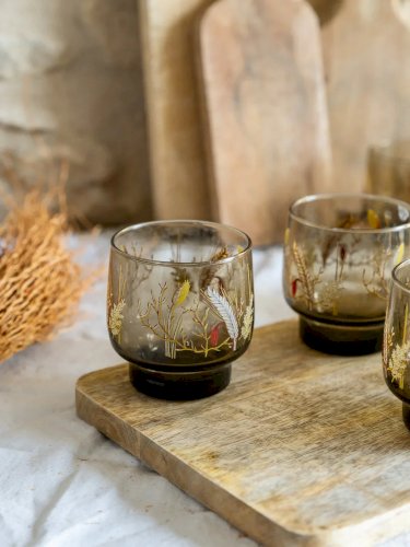 Eugène, le lot de 7 verres fumés N°68