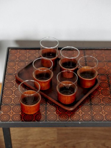 Eugène, le lot de verres et plateau N°19