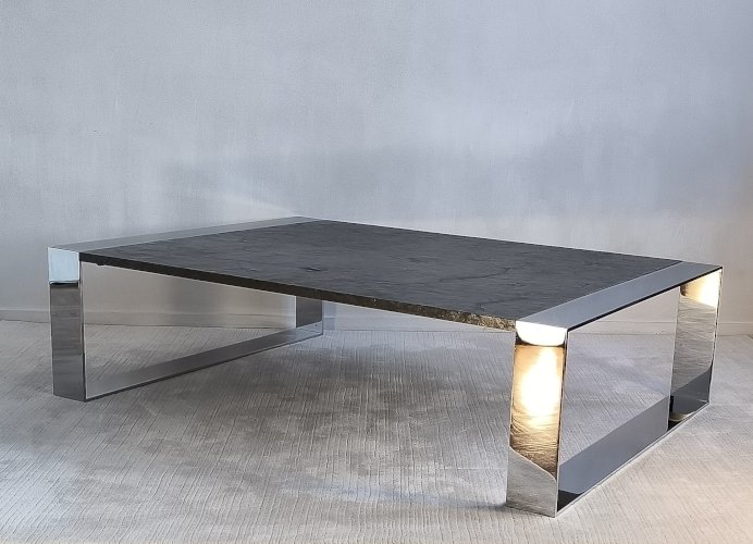 ? Exceptionnelle grande table basse ‘’RING’’ signée ORSENIGO par Mauro Lipparini ?