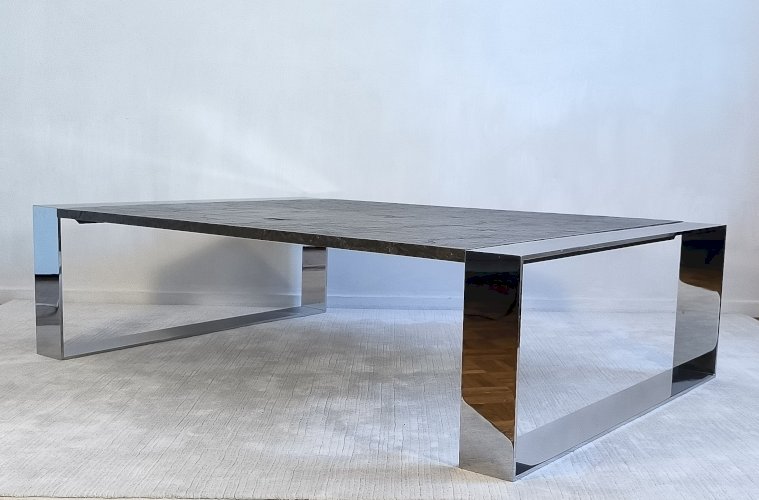 ? Exceptionnelle grande table basse ‘’RING’’ signée ORSENIGO par Mauro Lipparini ?