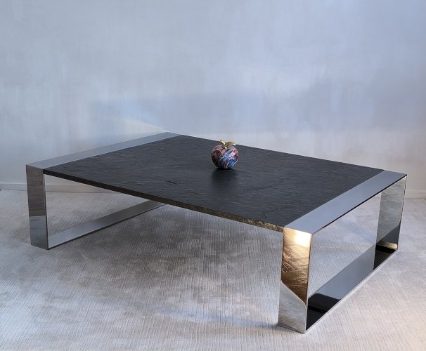 ? Exceptionnelle grande table basse ‘’RING’’ signée ORSENIGO par Mauro Lipparini ?