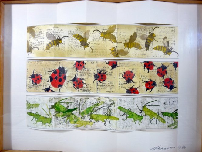 Ezio Gribaudo (1929 -) Logogrifi, logogriphe originale INSETTI - 1999 n° 7/99