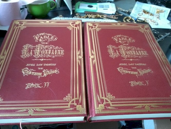 Fables de La Fountain -gustave Dore - Tomes 1+2 - Ed Lidis 1969- Ex Numbered