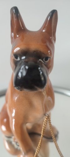 Famille de Boxers en Céramique Vintage (1950/60)