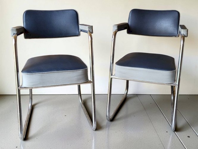 Fauteuil 1950 style Ronéo / Pullman