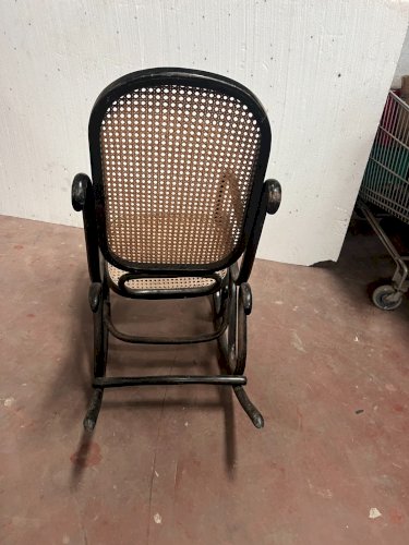 Fauteuil a bascule en bois courbé Rocking chair XX siècle