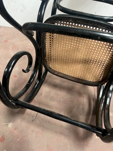 Fauteuil a bascule en bois courbé Rocking chair XX siècle