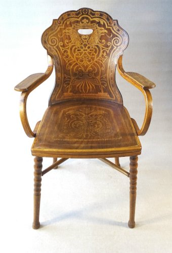 Fauteuil Art nouveau de Kohn - 1899 - N°180 , no Thonet