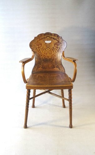 Fauteuil Art nouveau de Kohn - 1899 - N°180 , no Thonet
