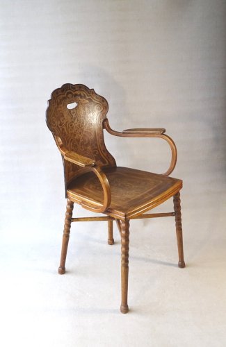 Fauteuil Art nouveau de Kohn - 1899 - N°180 , no Thonet
