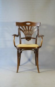 Fauteuil canné de THONET N°293 - Art nouveau - Ca,1905