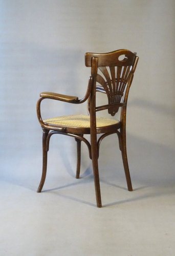 Fauteuil canné de THONET N°293 - Art nouveau - Ca,1905