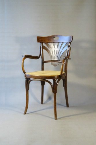 Fauteuil canné de THONET N°293 - Art nouveau - Ca,1905