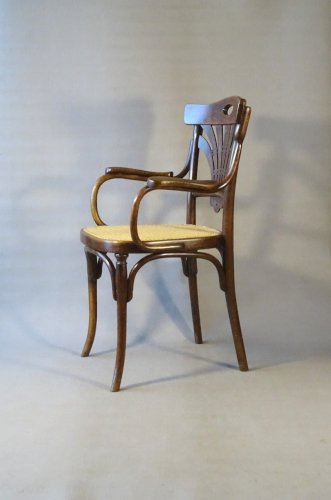 Fauteuil canné de THONET N°293 - Art nouveau - Ca,1905