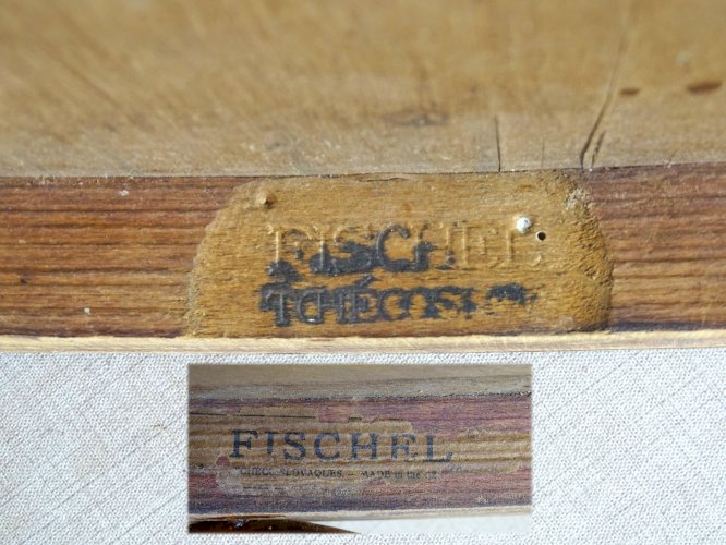 Fauteuil cuir Fischel , Art déco N°60E - 1926 - No Thonet