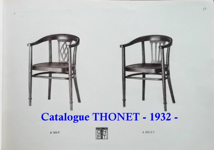 Fauteuil cuir Thonet N° A969 F, vers 1930, Art deco