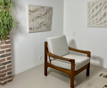 Fauteuil danois en teck, années 1960
