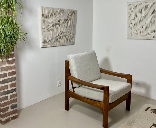 Fauteuil danois en teck, années 1960