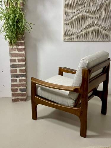Fauteuil danois en teck, années 1960