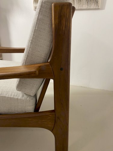 Fauteuil danois en teck, années 1960