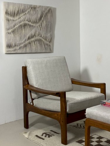 Fauteuil danois en teck, années 1960