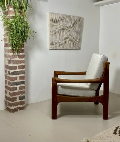 Fauteuil danois en teck, années 1960