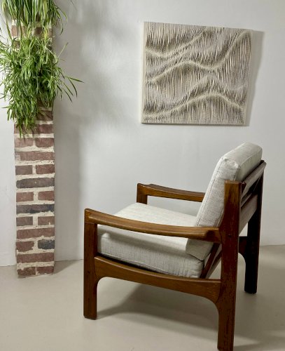 Fauteuil danois en teck, années 1960