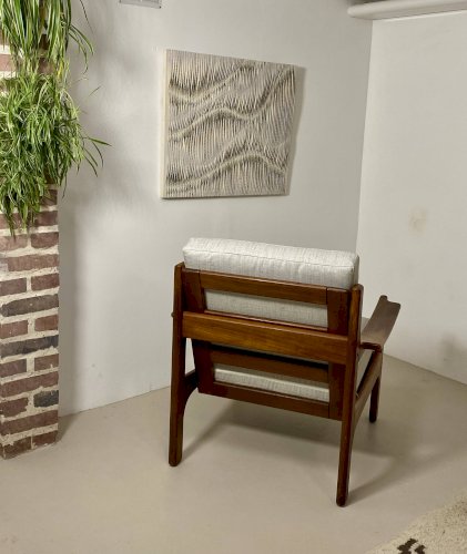 Fauteuil danois en teck, années 1960
