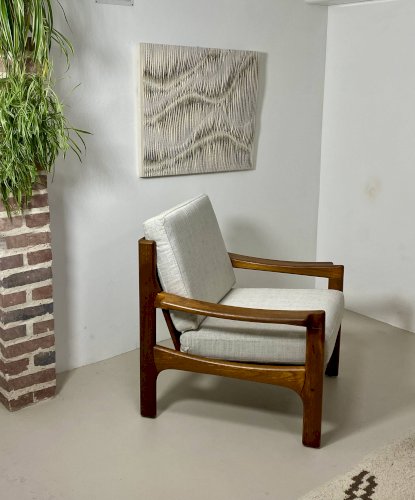 Fauteuil danois en teck, années 1960