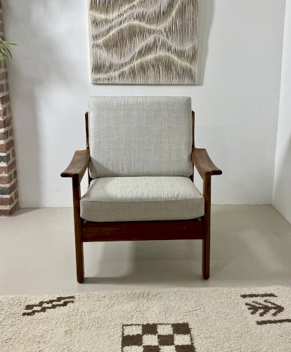 Fauteuil danois en teck, années 1960