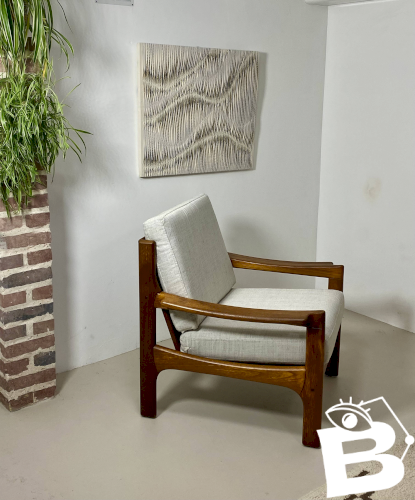 Fauteuil danois en teck, années 1960