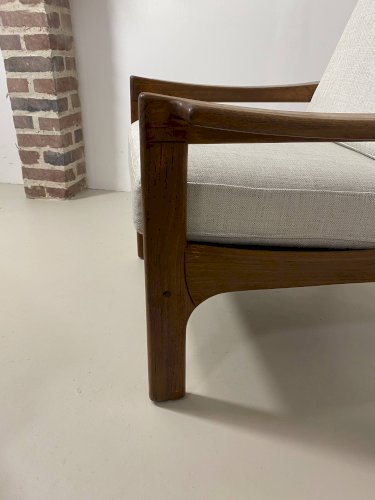 Fauteuil danois en teck, années 1960
