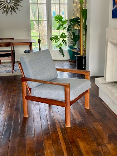 Fauteuil   danois en teck Komfort – Années 1960