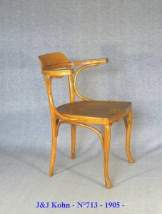 Office chair No. 713 by KOHN 1905, no Thonet