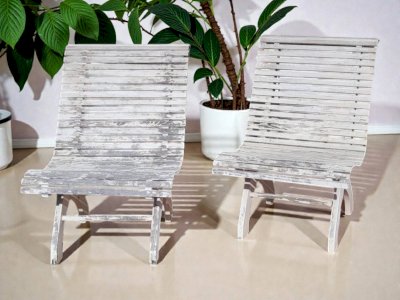 Art Nouveau garden chair (*2)