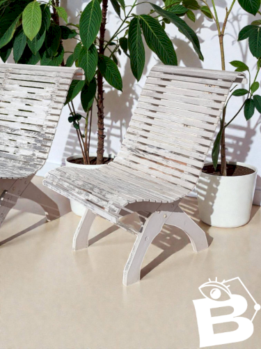 Fauteuil de jardin Art Nouveau (*2)