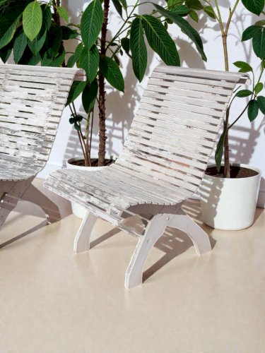 Fauteuil de jardin Art Nouveau (*2)