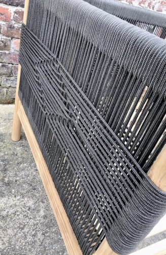 Fauteuil de jardin en teck et corde, odette kaki/écru LA REDOUTE INTERIEURS